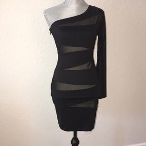 Beautiful One Sleeve Homecoming/Prom Dress